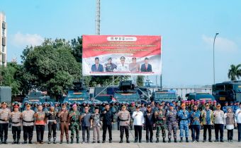 Bawaslu Lampung Hadiri Apel Gelar Pasukan Operasi Mantap Praja Krakatau 2024