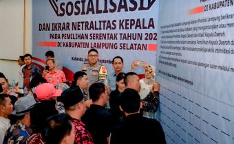 Wujudkan Pilkada Jujur Rakyat Makmur, Bawaslu Lampung Imbau Kepala Desa Di Lampung Selatan Untuk Netral