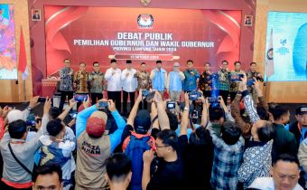 Bawaslu Awasi Debat Publik Perdana Pemilihan Gubernur Lampung Bahas Infrastruktur Dan Ekonomi