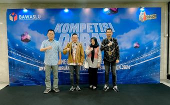 Bawaslu Lampung Hadiri Debat Penegakan Hukum Pemilu Antar Perguruan Tinggi Se-Indonesia Di Jakarta