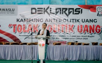 Gelar Deklarasi Kampung Anti Politik Uang Di Way Kanan, Bawaslu Lampung Harap Pilkada 2024 Berlangsung Bersih