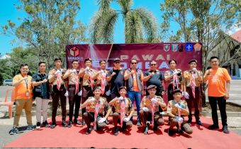 Bawaslu Lampung Hadiri Lomba Pawai Dan Lomba Pramuka Tematik di Way Kanan