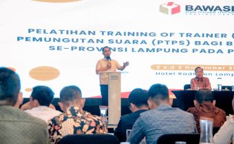 Bawaslu Lampung Gelar Training Of Trainer (ToT) Pengawas TPS Untuk Pilkada 2024