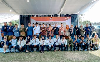 KPU Lampung Gelar Simuliasi Pemungutan Suara Dan Penghitungan Suara, Bawaslu Lampung Beri Beberapa Catatan