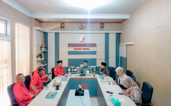 Bawaslu Provinsi Lampung Terima Audiensi DPD PDI Perjuangan Bahas Strategi Pengawasan Pemilu 2024
