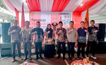 Bawaslu Lampung Hadiri Peresmian Perpustakaan Bawaslu RI Dan Peluncuran Buku Kinerja Pengawas AdHoc Pemilu 2024