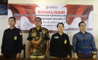 Bawaslu Lampung Gelar Sosialisasi Kepada Penyandang Disabilitas